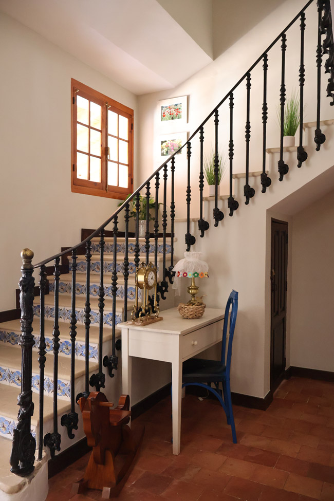 Vista de las escaleras escaleras